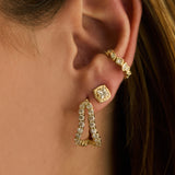 Adama Regev Bezel-set Multi-shape Diamond Ear Cuff in 14K Gold