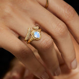 Mystic Temple Ring- Moonstone
