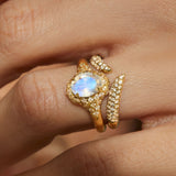 Mystic Temple Ring- Moonstone