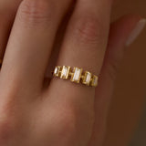 Milky Way Baguette Diamond Ring