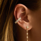 Round Diamond Ear Cuff in 14K Yellow Gold - 2.5 Carats