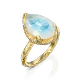 Pave Eden Ring - Moonstone