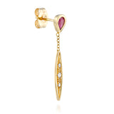 Alia earring - Ruby