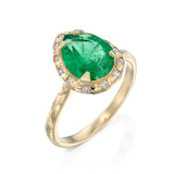 Baby Eden Ring & diamonds - Emerald