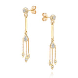 La La Earrings - White Topaz