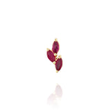 Flame Stud - Ruby