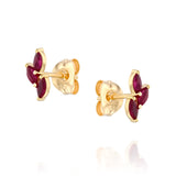 Flame Stud - Ruby