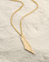 Israel Map Necklace