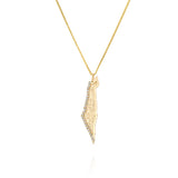Israel Map Necklace