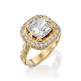 Mystic cushion Diamond Ring