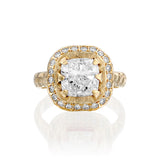 Mystic cushion Diamond Ring