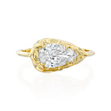 East-West Pear-Cut Engagement Ring