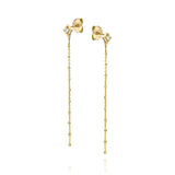 Princess Long Ball Diamond Earring