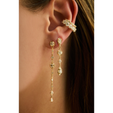Round Diamond Ear Cuff in 14K Yellow Gold - 2.5 Carats