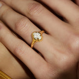 Mystic Temple Engagement Ring