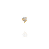 Pear Stud- Diamonds Pave