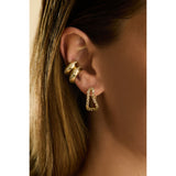 Diamond Pavé Dome Ear Cuff in 14K Yellow Gold