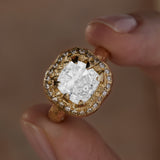 Mystic cushion Diamond Ring