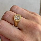 Diamond Signet Engagement Ring