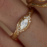 Mystic Eden Marquise Diamond Halo Ring