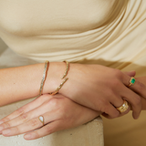 Emerald Cut Eden Ring - Emerald & Pave Diamonds