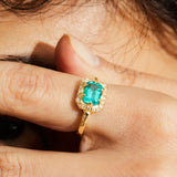 Mystic Baguette Eden Ring - Emerald