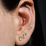 Scarlett Stud - Diamonds