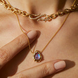 14k Gold Eden Necklace - Labradorite