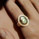 Mother Of All- Labradorite & Diamonds