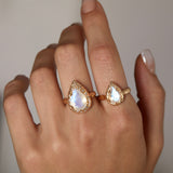 Mini Mystic spell Ring- Moonstone