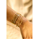 Adama Organic Wave Pavé Diamond Bracelet in 14K Yellow Gold