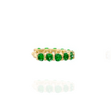 Infinity Ear Cuff-Emeralds
