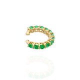 Infinity Ear Cuff-Emeralds