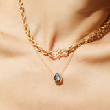 14k Gold Eden Necklace - Labradorite