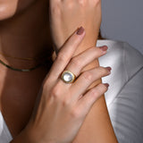 Theia Ring - Moonstone & Diamonds