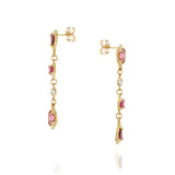 Dia Earrings - Pink Tourmaline & Diamond