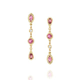 Dia Earrings - Pink Tourmaline & Diamond