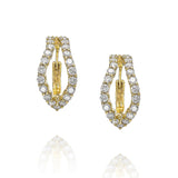 Adama Infinity Prong-set Brilliant-cut Diamond Hoops