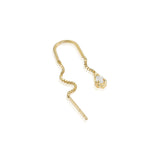 Falling Diamond Drop Earring