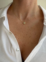 One-of-a-Kind Fancy Light Yellow Chameleon Diamond Necklace with Cushion Frame