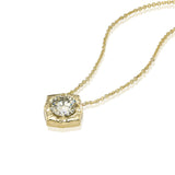 rare chameleon diamond brilliant cut light yellow diamond pendant