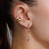Dia Earrings - Pink Tourmaline & Diamond