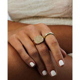 Stardust signet Ring