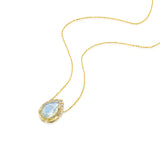 Shira Necklace Moonstone And Diamonds