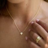 Princess Cut Diamond Necklace