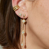 Athena Earrings - Diamonds