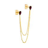 Ella Earring - Ruby