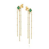 Princess Rosa Emerald Earring