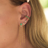 Princess Rosa Emerald Earring