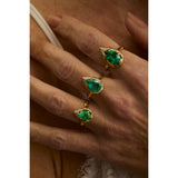 Mini Mystic spell Ring- Emerald